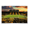 Iowa Hawkeyes - Kinnick Stadium Stripe Out Sunset - College Wall Art #Poster