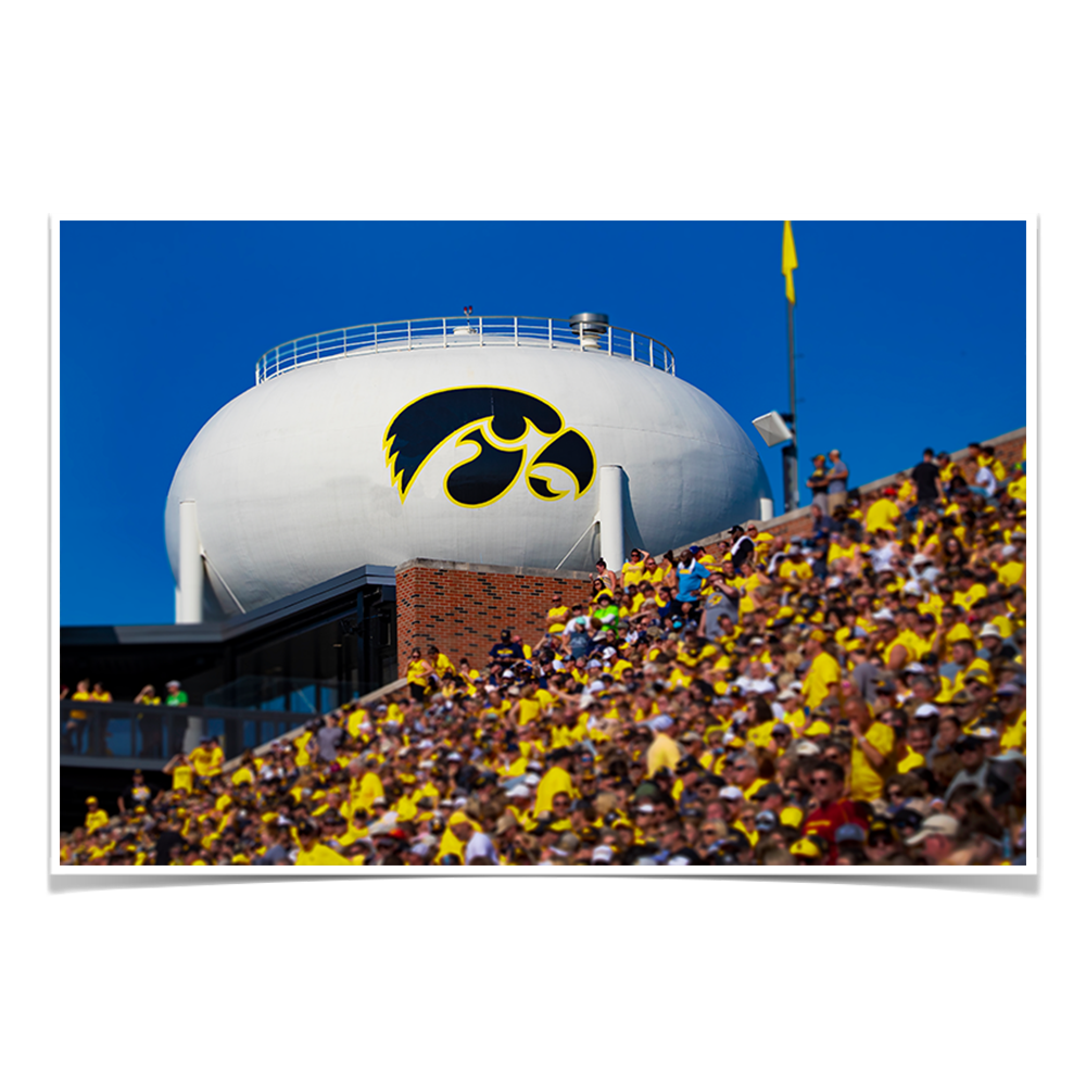 Iowa Hawkeyes - Hawkeye Water Tower - College Wall Art #Canvas