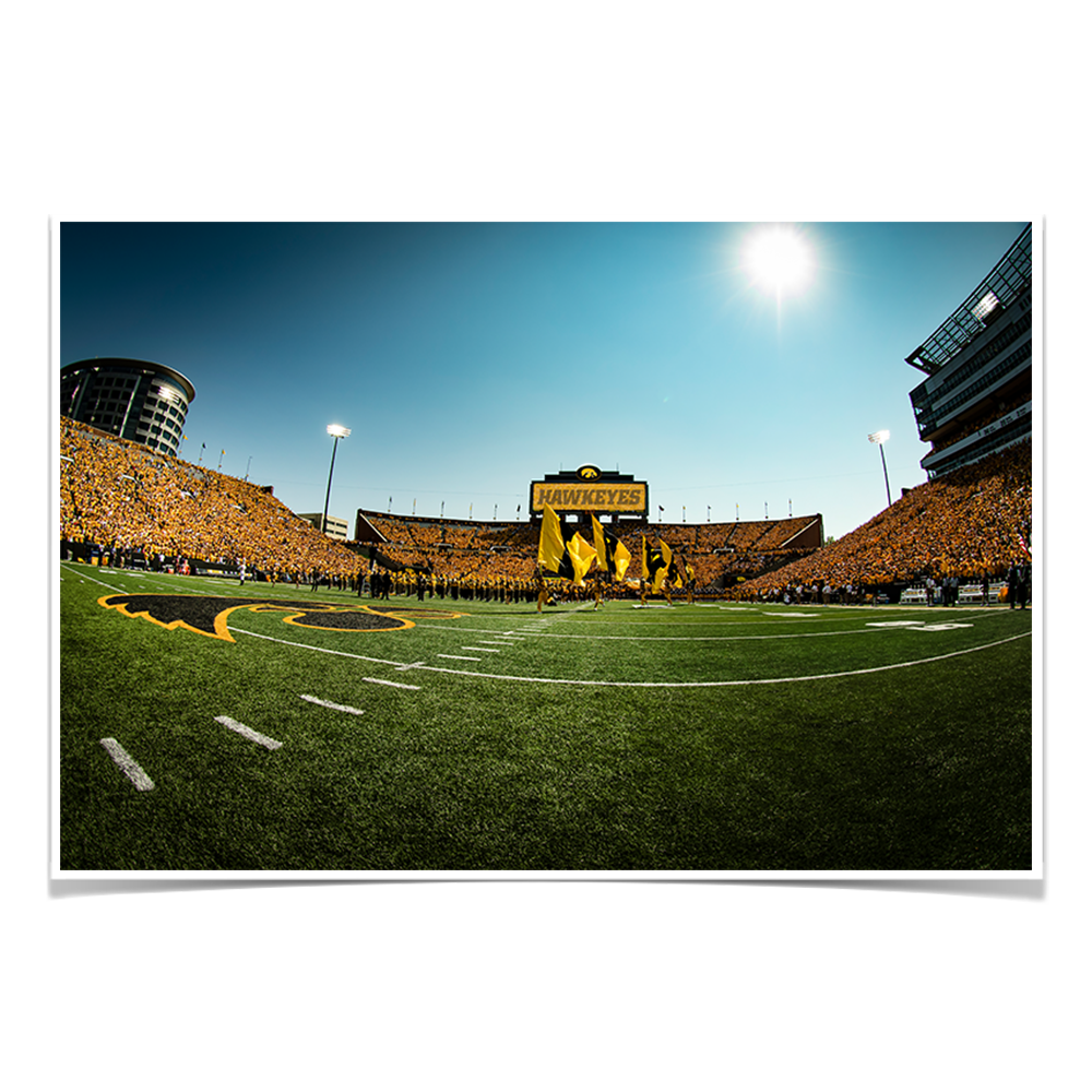 Iowa Hawkeyes - Hawkeyes Gold Game - College Wall Art #Canvas