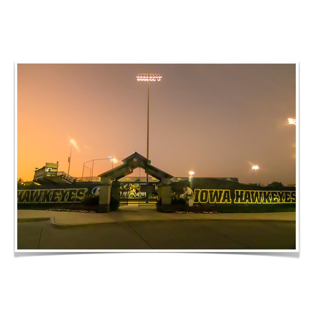 Iowa Hawkeyes - Duane Banks Field Sunset - College Wall Art #Canvas
