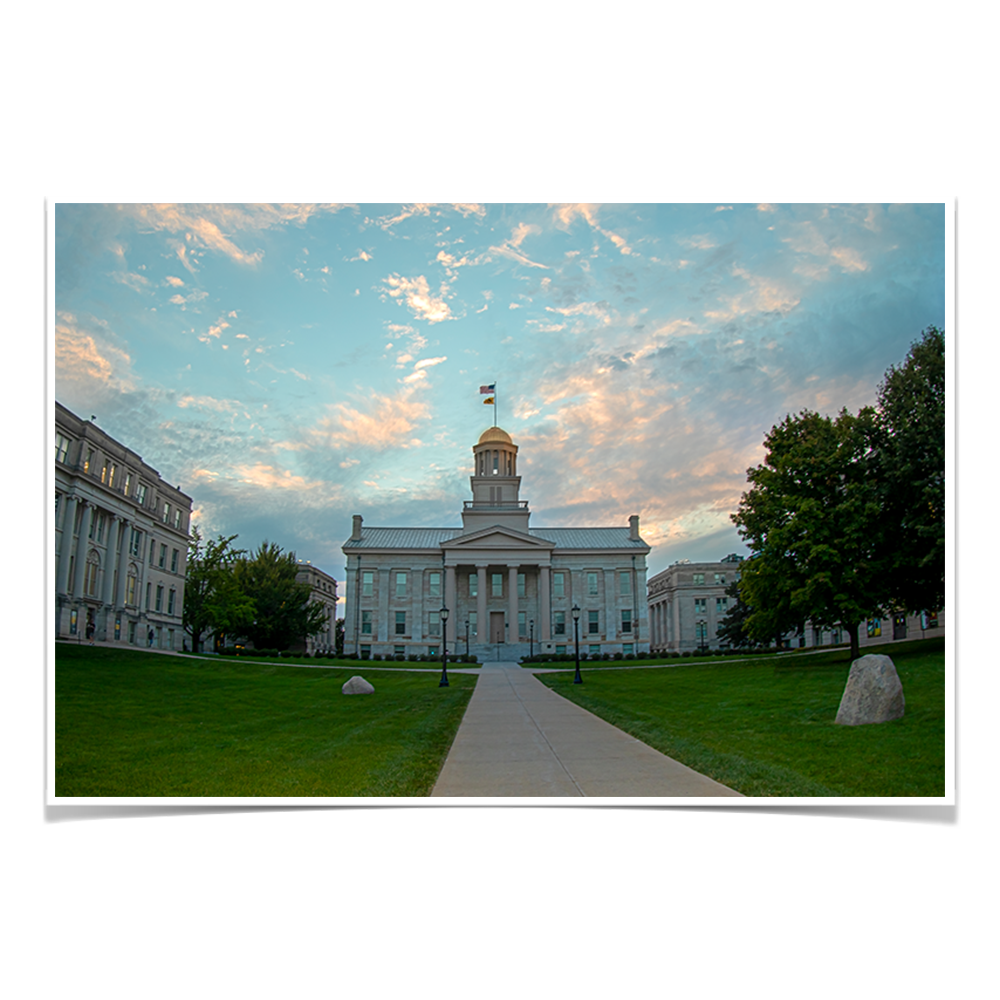 Iowa Hawkeyes - The Old Capitol - College Wall Art #Canvas