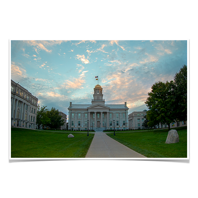 Iowa Hawkeyes - The Old Capitol - College Wall Art #Poster