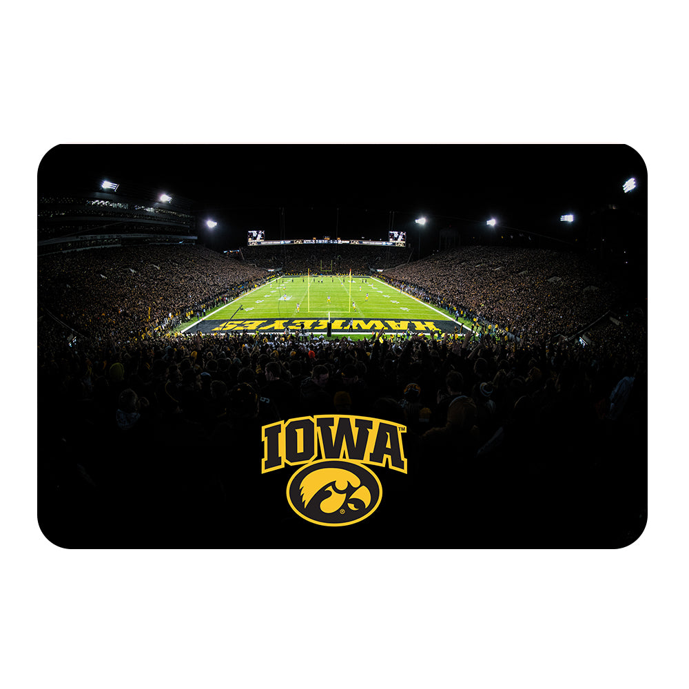 Iowa Hawkeyes - Iowa Black Out - College Wall Art #Canvas