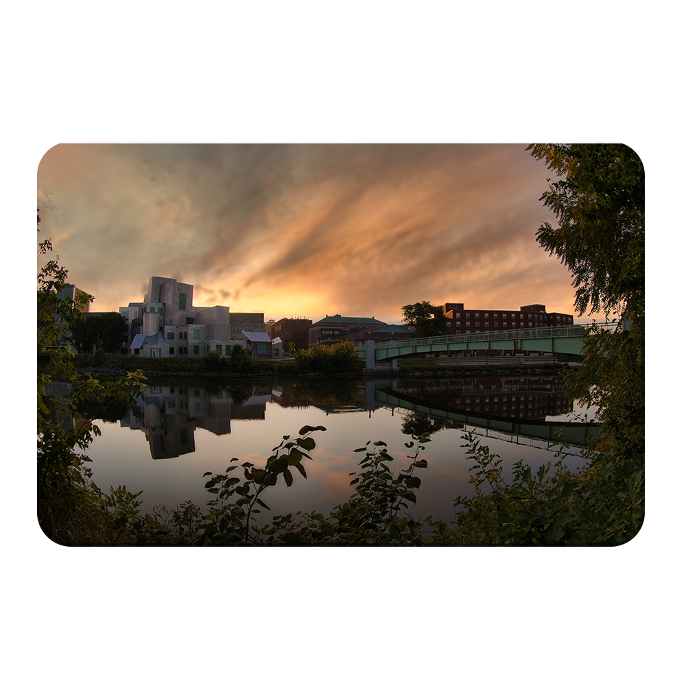 Iowa Hawkeyes - Sunrise on the Iowa River - College Wall Art #Canvas