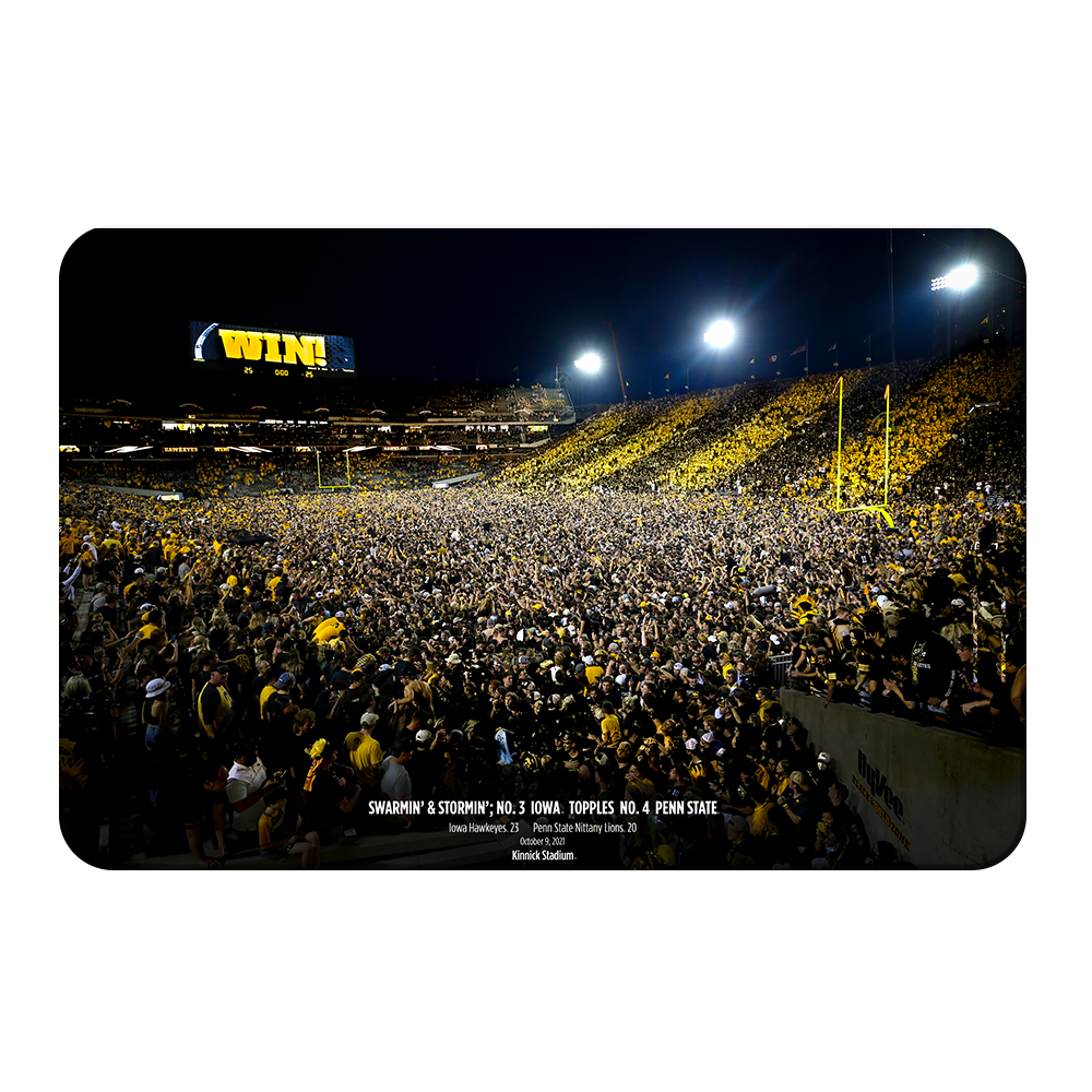 Iowa Hawkeyes - Swarmin' & Stomin' Kinnick Field No - College Wall Art #Canvas