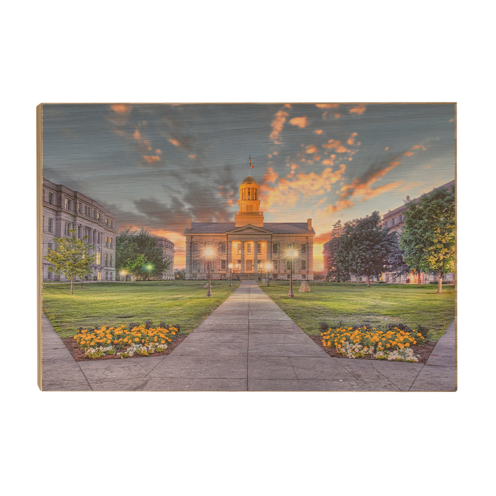 Iowa Hawkeyes- Pentacrest Sunset - College Wall Art #Canvas