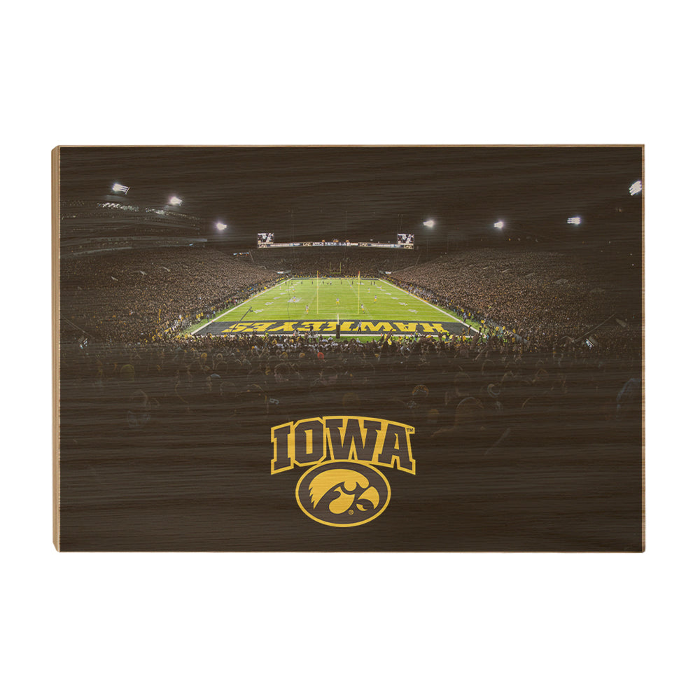 Iowa Hawkeyes - Iowa Black Out - College Wall Art #Canvas