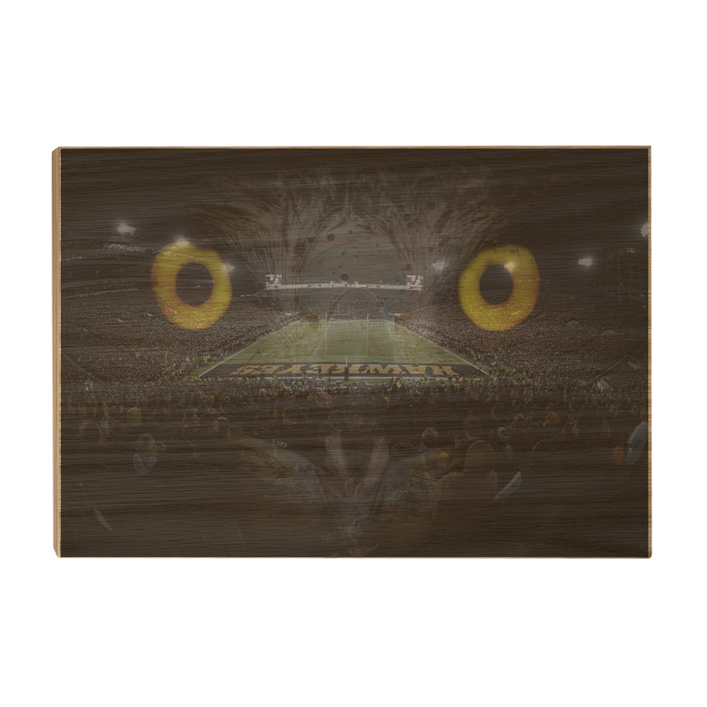 Iowa Hawkeyes - Gold Hawkeyes - College Wall Art #Canvas