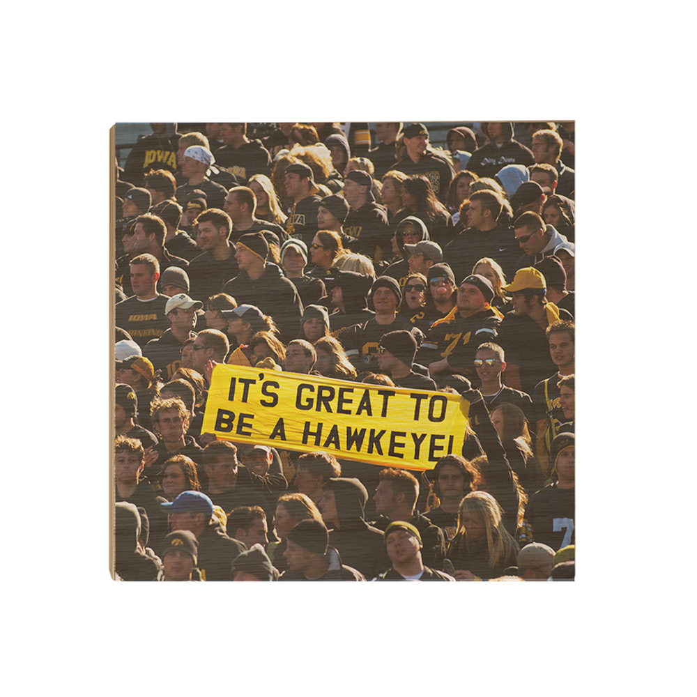Iowa Hawkeyes - Its Great to be a Hawkeye - College Wall Art #Canvas