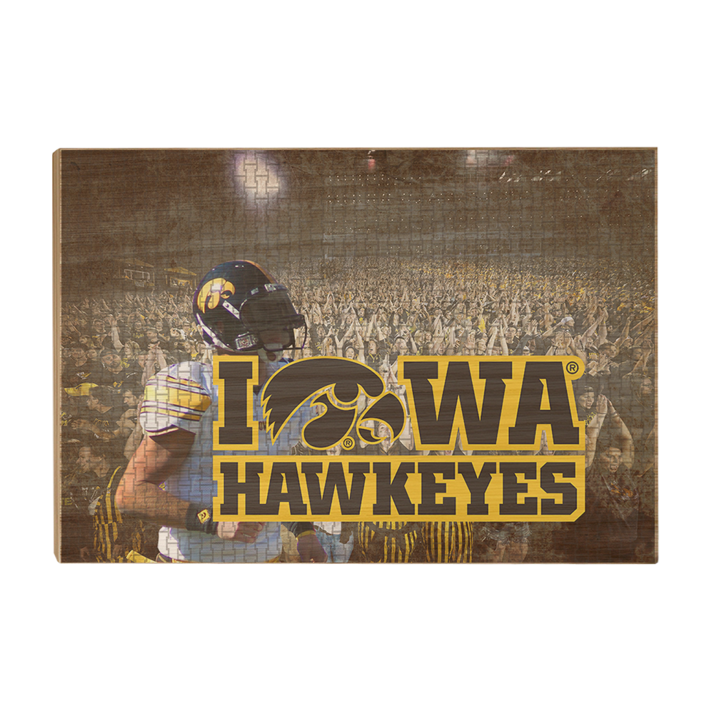Iowa Hawkeyes - Iowa Hawkeyes football - College Wall Art #Canvas