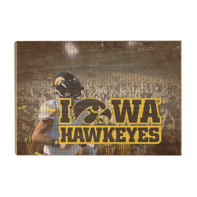 Iowa Hawkeyes - Iowa Hawkeyes football - College Wall Art #Wood