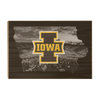 Iowa Hawkeyes - Iowa - College Wall Art #Wood