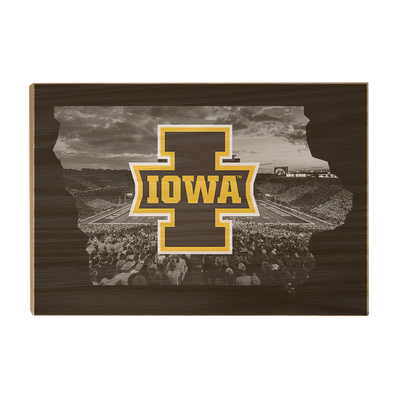 Iowa Hawkeyes - Iowa - College Wall Art #Wood