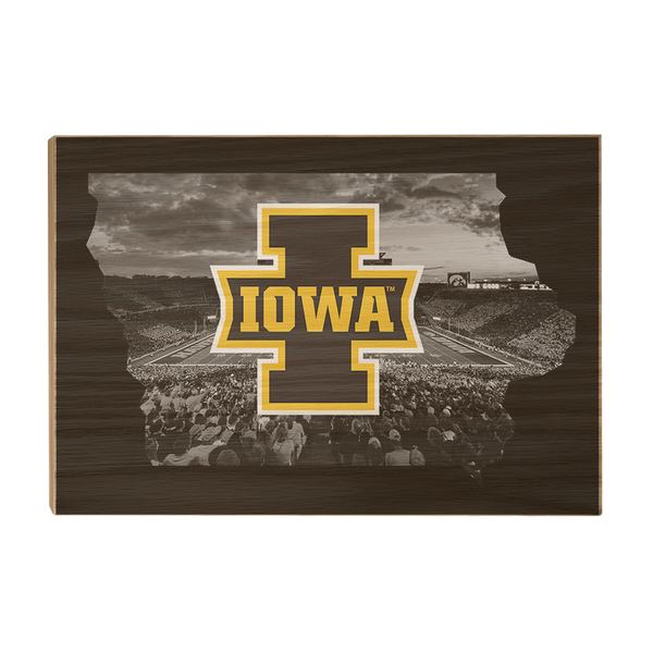 Iowa-Hawkeyes-Herky-Mascot-Dimensional-College-Wall-Art - College Wall Art