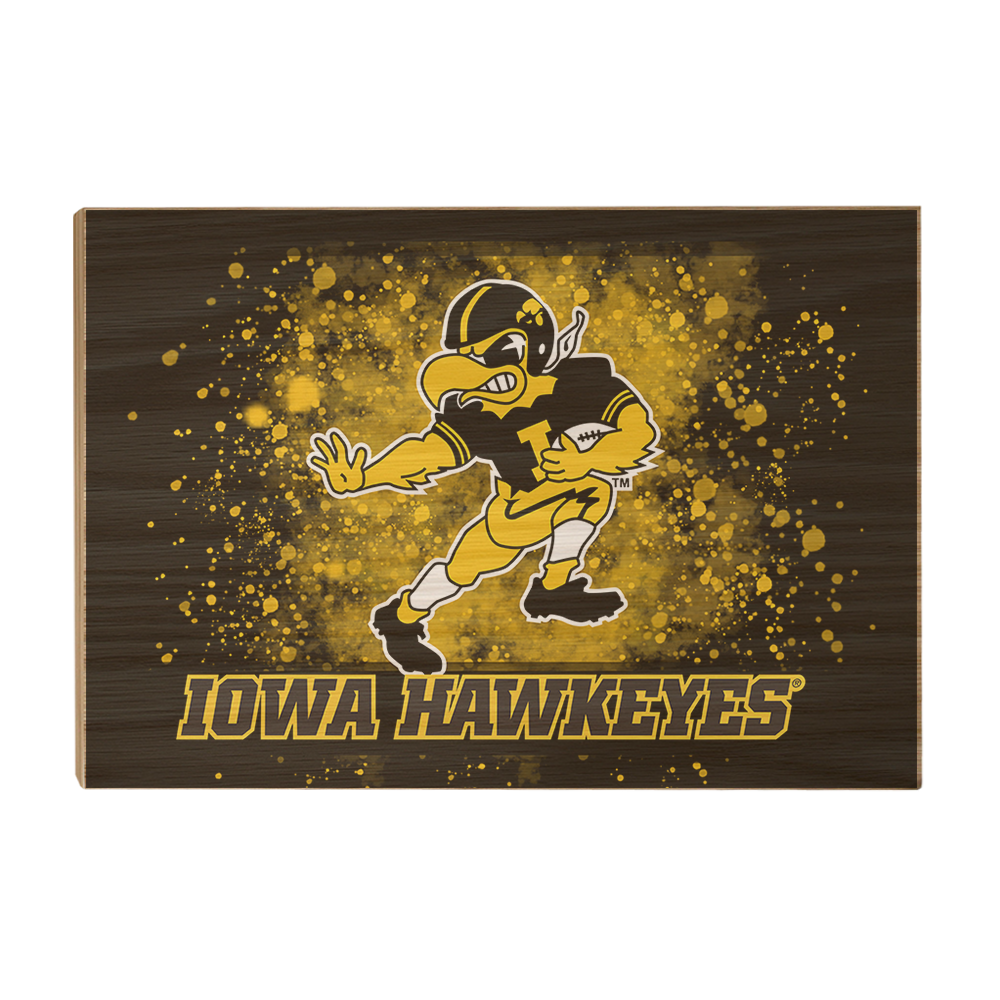 Iowa Hawkeyes - Old School Herkey's Iowa Hawkeyes - College Wall Art #Canvas