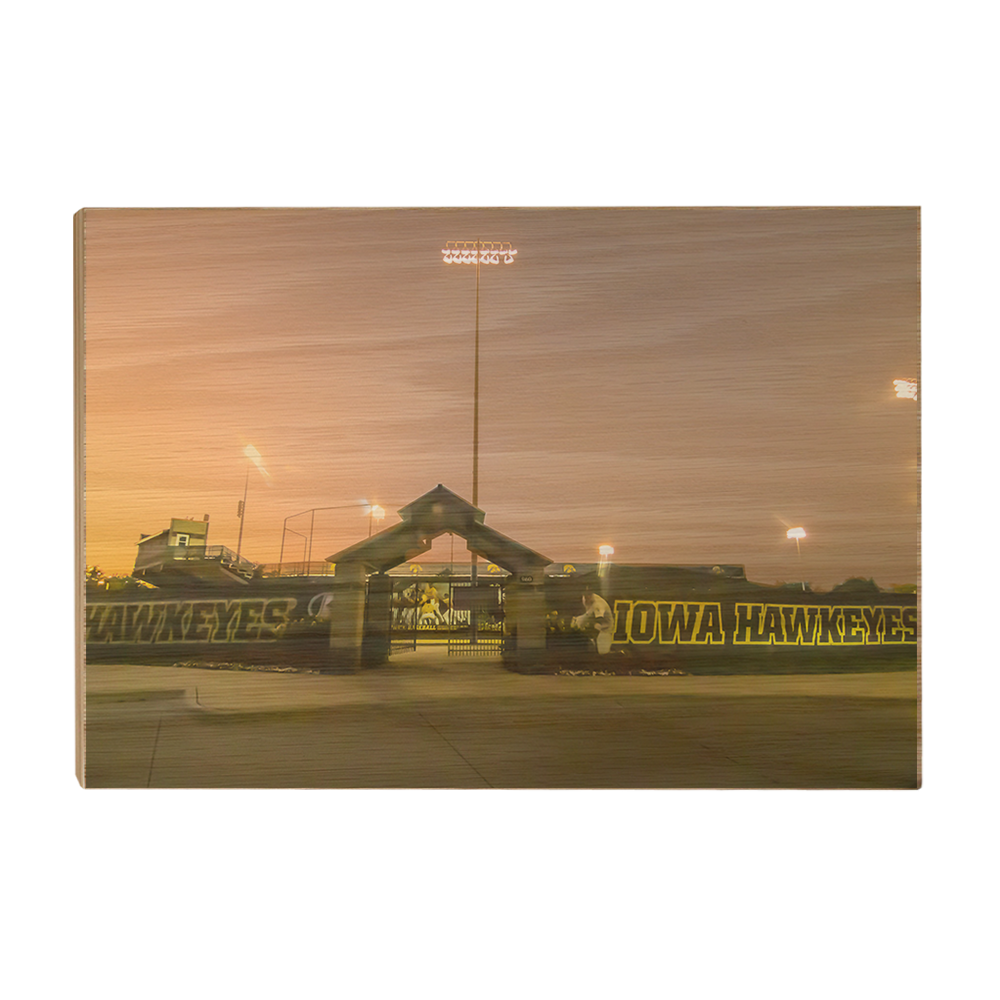 Iowa Hawkeyes - Duane Banks Field Sunset - College Wall Art #Canvas