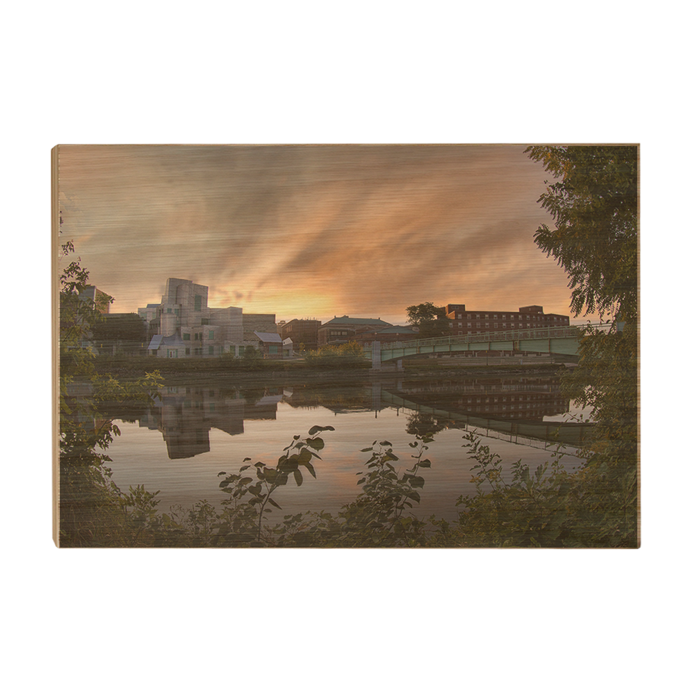 Iowa Hawkeyes - Sunrise on the Iowa River - College Wall Art #Canvas