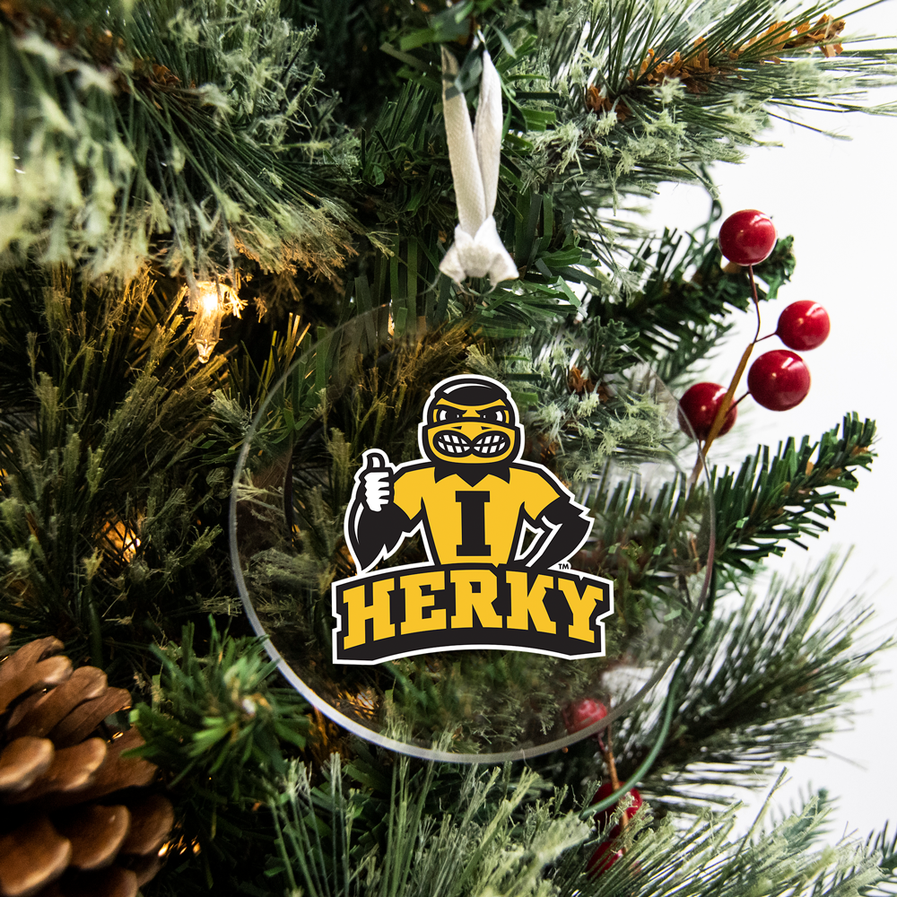 Iowa Hawkeyes - Herky Ornament & Bag Tag