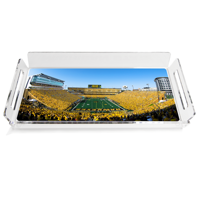 Iowa Hawkeyes - Gold Game Panoramic Decorative Serving Tray