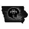 Iowa State Cyclones - Iowa State B&W Two Layer Dimensional