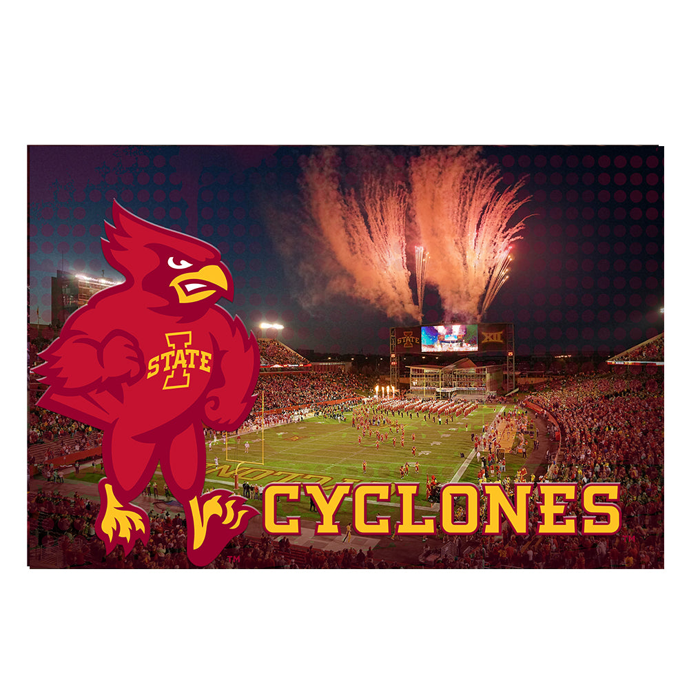 Iowa State Cyclones - Cyclones Football Two Layer Dimensional