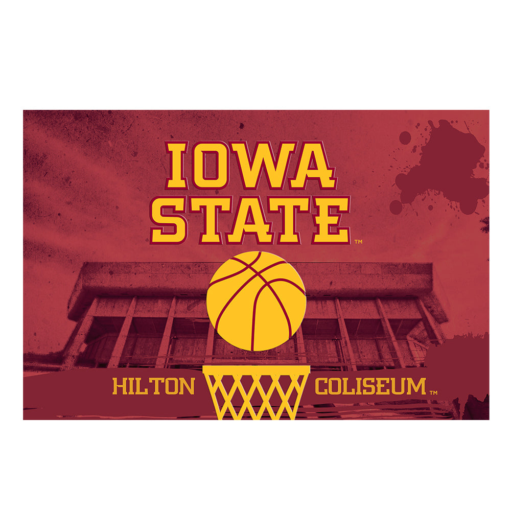 Iowa State Cyclones - Hilton Coliseum Iowa State Basketball Two Layer Dimensional