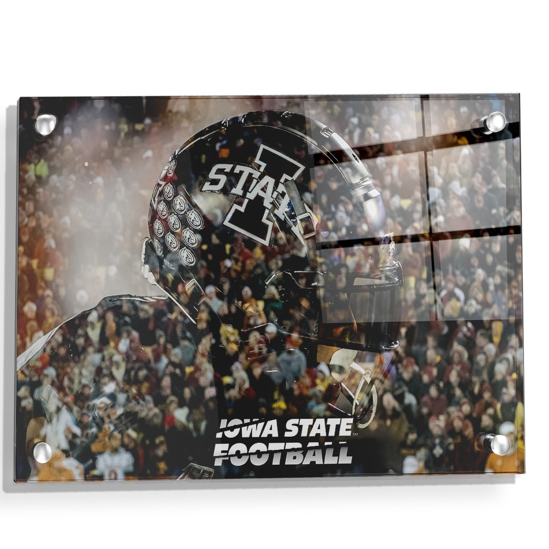 Iowa State Cyclones - Iowa State Football Double Exposure - College Wall Art #Canvas