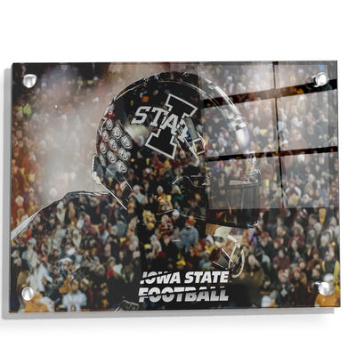 Iowa State Cyclones - Iowa State Football Double Exposure - College Wall Art #Acrylic