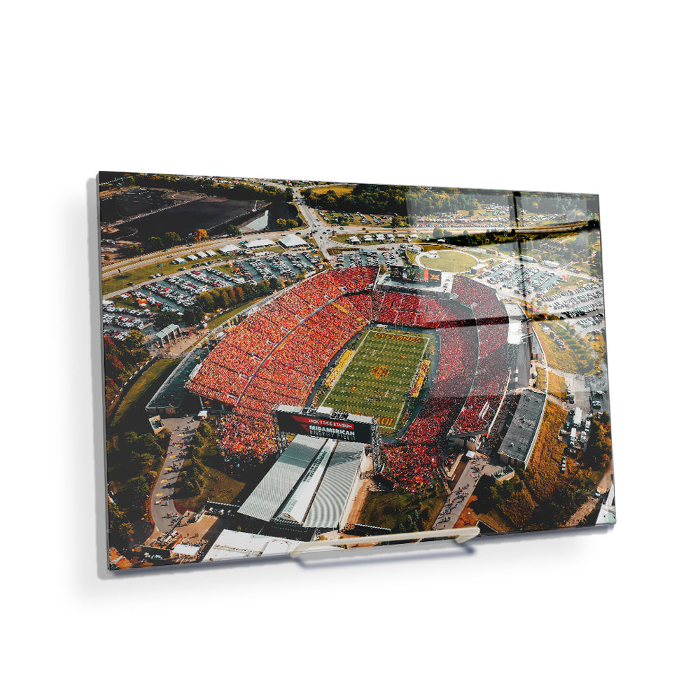 Iowa State Cyclones - Jack Trice Stadium Aerial - College Wall Art #Canvas