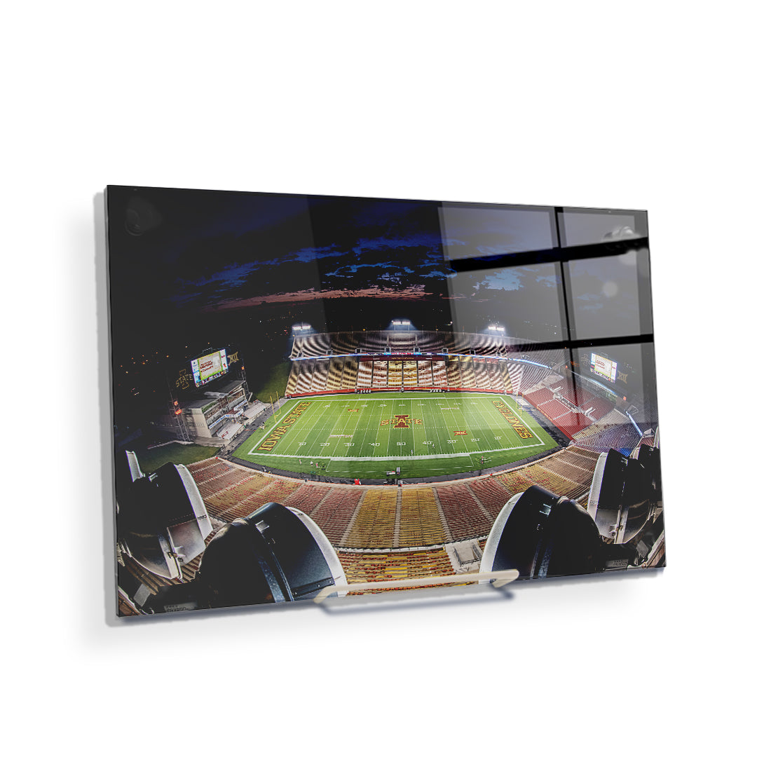Iowa State Cyclones - Birds Eye View Jack Trice Stadium - College Wall Art #Canvas