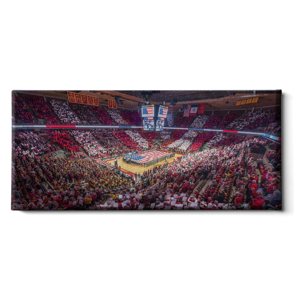 iowa-state-cyclones-hilton-stars-and-stripes - College Wall Art #Canvas