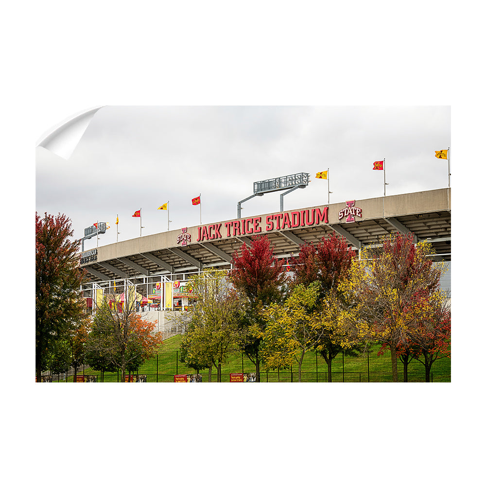 Iowa State Cyclones - Autumn Jack Trice - College Wall Art #Canvas