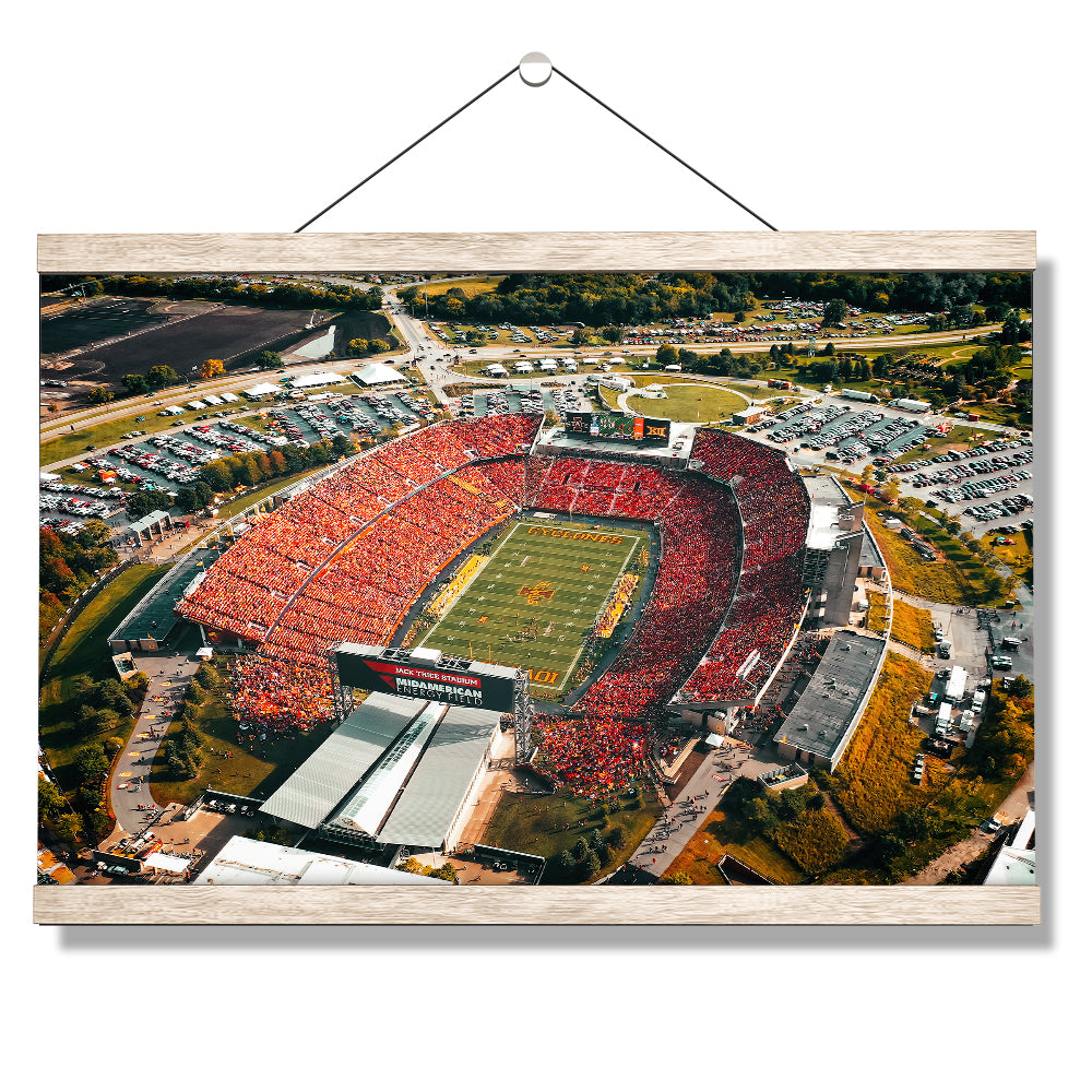 Iowa State Cyclones - Jack Trice Stadium Aerial - College Wall Art #Canvas