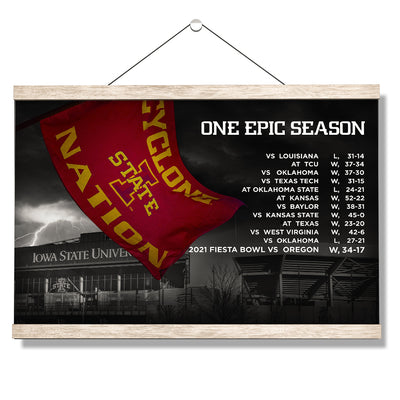 Iowa State Cyclones - One Epic Season - College Wall Art #Hanging Canvas