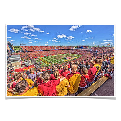 Iowa State Cyclones - Jack Trice Stadium National Anthem - College Wall Art #Poster