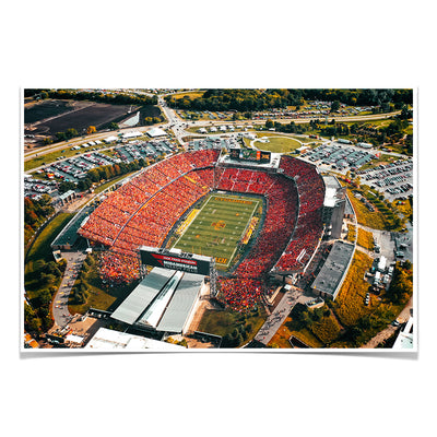 Iowa State Cyclones - Jack Trice Stadium Aerial - College Wall Art #Poster