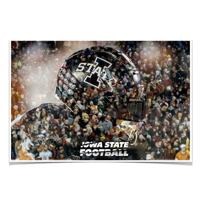 Iowa State Cyclones - Iowa State Football Double Exposure - College Wall Art #Poster