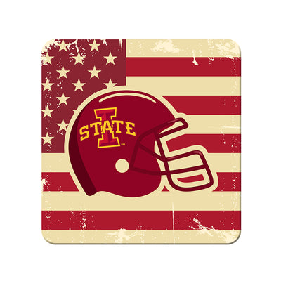 Iowa State Cyclones - Iowa State Stars and Stripes Helmet - College Wall Art #PVC