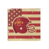 Iowa State Cyclones - Iowa State Stars and Stripes Helmet - College Wall Art #Wood