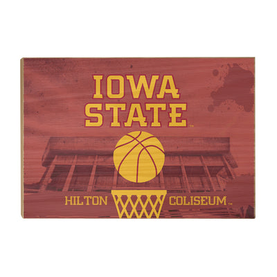 Iowa State Cyclones - Hilton Coliseum Iowa State Basketball - College Wall Art #Wood