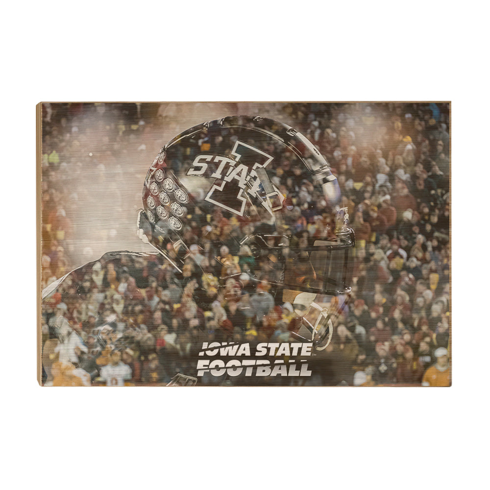 Iowa State Cyclones - Iowa State Football Double Exposure - College Wall Art #Canvas