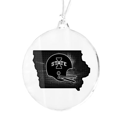 Iowa State Cyclones - Iowa State B&W Ornament & Bag Tag