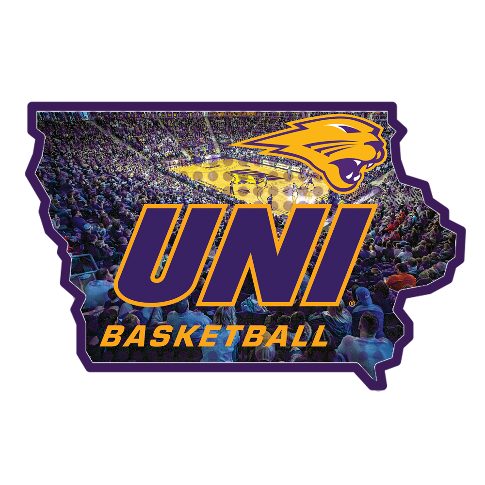 Northern Iowa Panthers - UNI Basketball Single Layer Dimensional