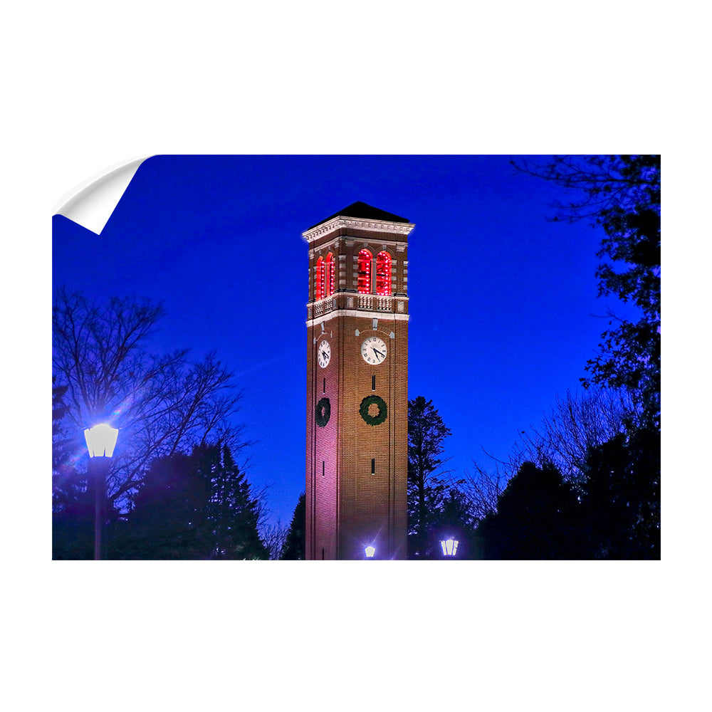 Northern Iowa Panthers - Christmas Campanile - College Wall Art #Canvas