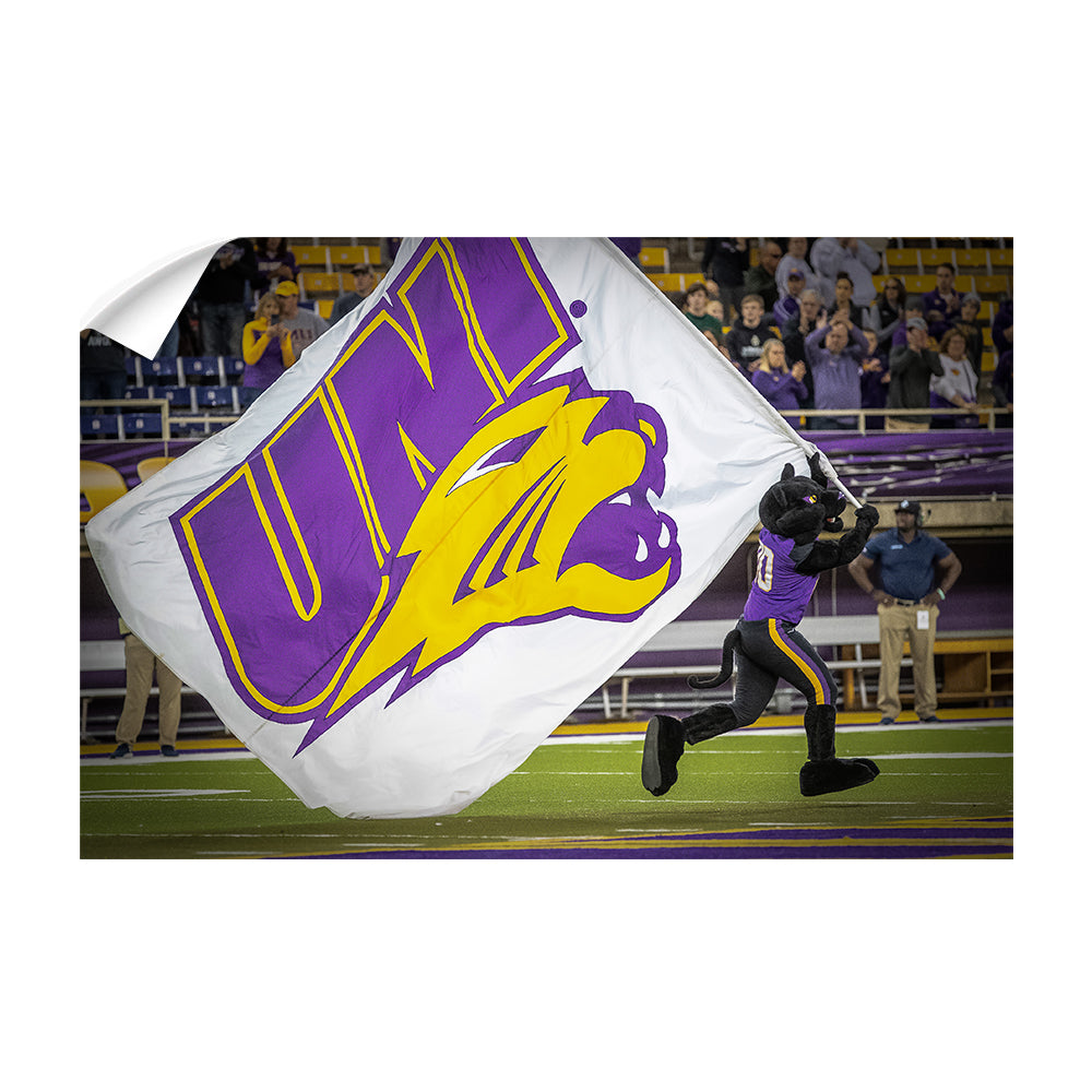Northern Iowa Panthers - Panther Flag - College Wall Art #Canvas