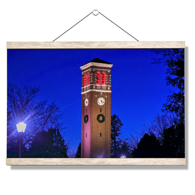 Northern Iowa Panthers - Christmas Campanile - College Wall Art #Hanging Canvas