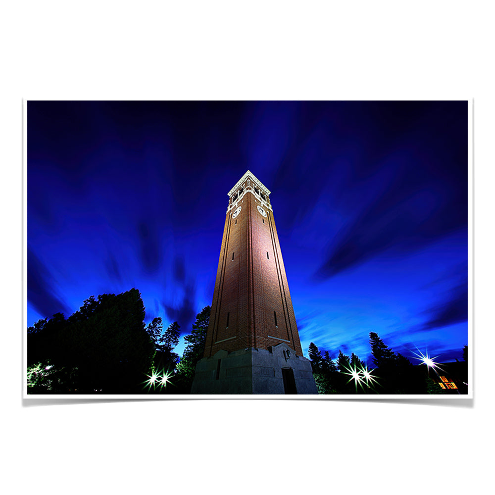 Northern Iowa Panthers - Campanile Sky - College Wall Art  #Canvas