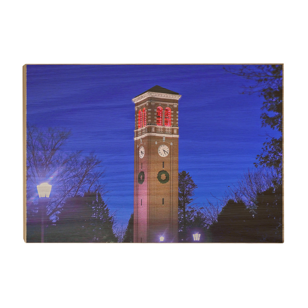Northern Iowa Panthers - Christmas Campanile - College Wall Art #Canvas