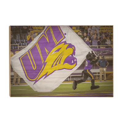 Northern Iowa Panthers - Panther Flag - College Wall Art #Wood