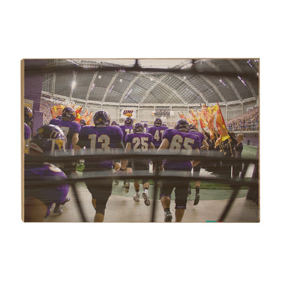 Northern Iowa Panthers - Out of the Garage, into the Dome - College Wall Art #Wood